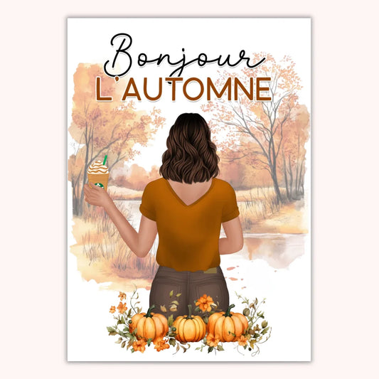 Affiche Personnalisée - Femme Seule - Automne