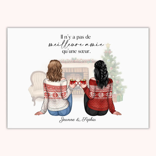Affiche Personnalisée - Sœur/Amie Noël