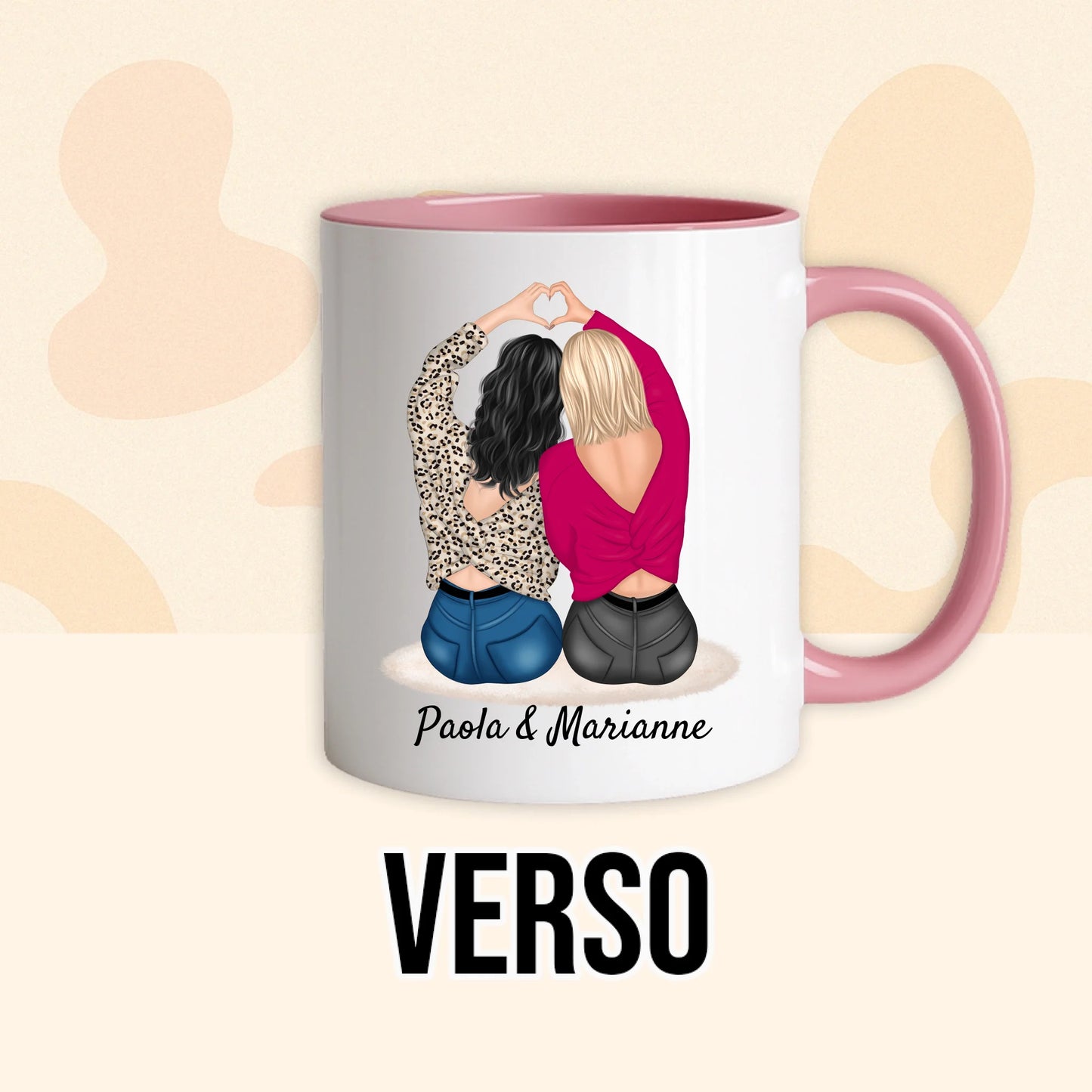 PHOTO PRODUIT TEEINBLUE VERSO MUG ROSE