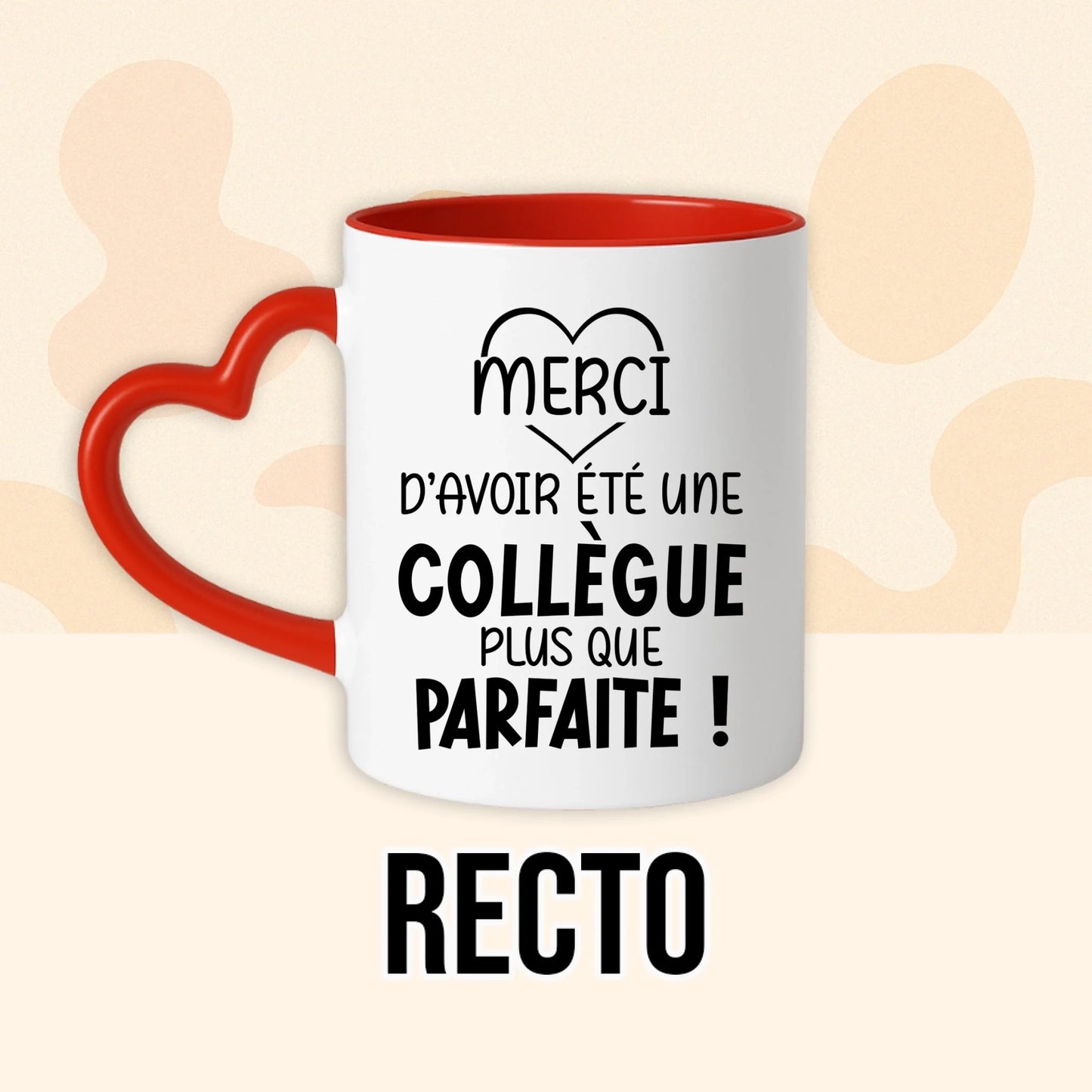 PHOTO PRODUIT TEEINBLUE RECTO MUG ROUGE