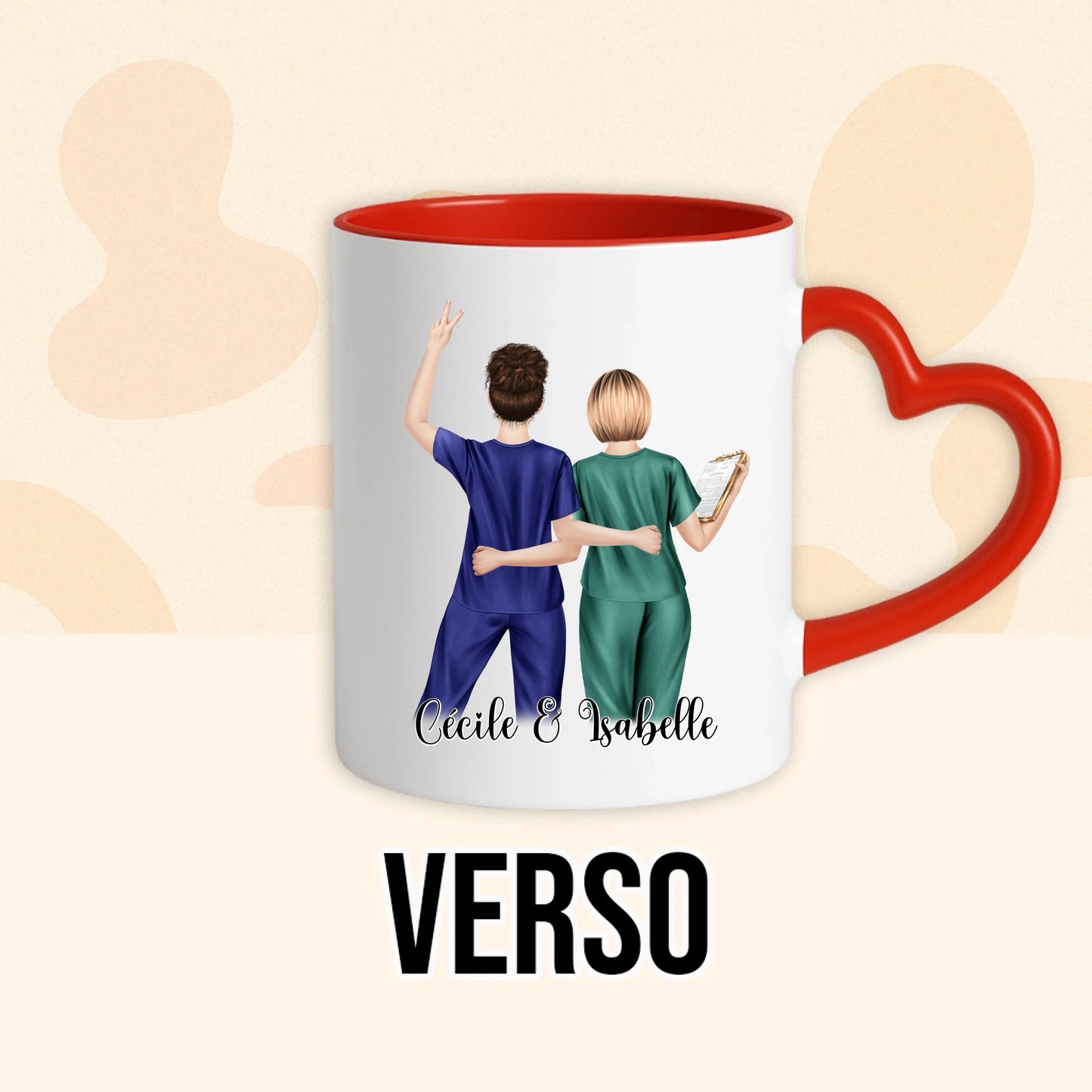 PHOTO PRODUIT TEEINBLUE VERSO MUG ROUGE
