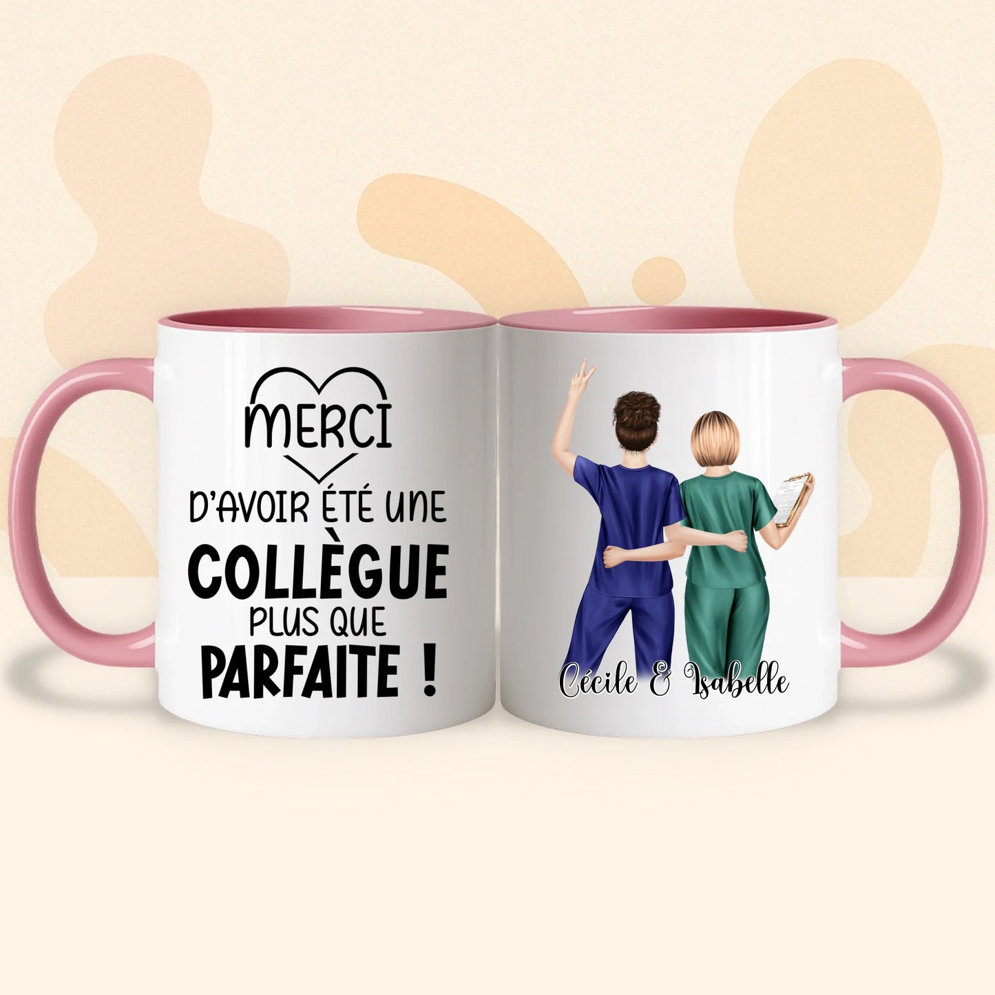 PHOTO PRODUIT TEEINBLUE MUG ROSE 2