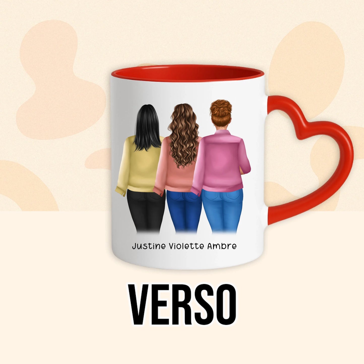 PHOTO PRODUIT TEEINBLUE VERSO MUG ROUGE