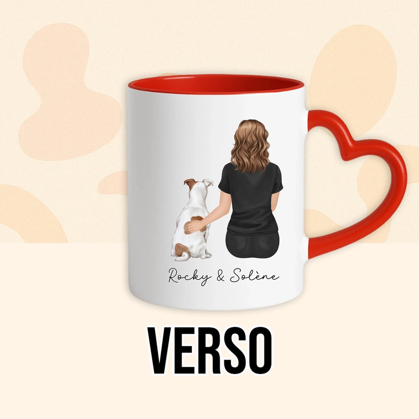 PHOTO PRODUIT TEEINBLUE VERSO MUG ROUGE