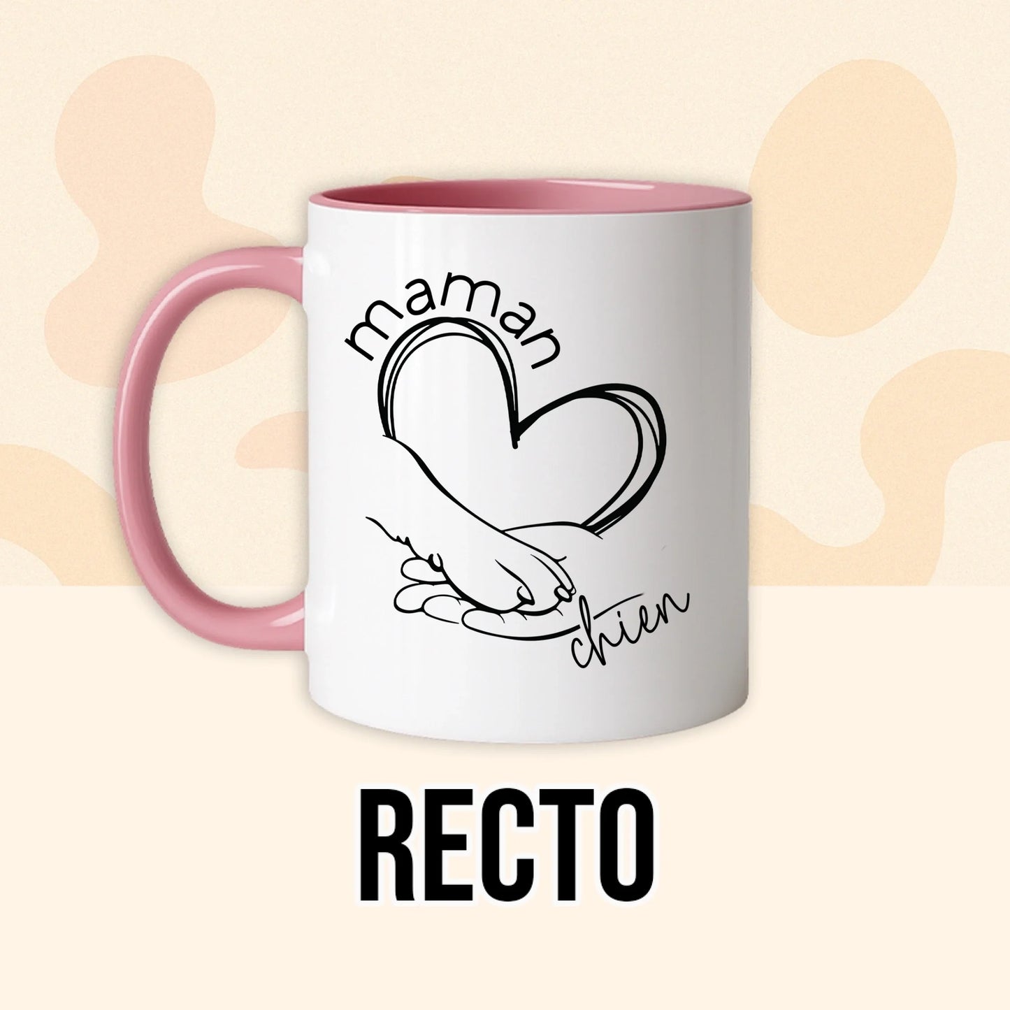 PHOTO PRODUIT TEEINBLUE RECTO MUG ROSE
