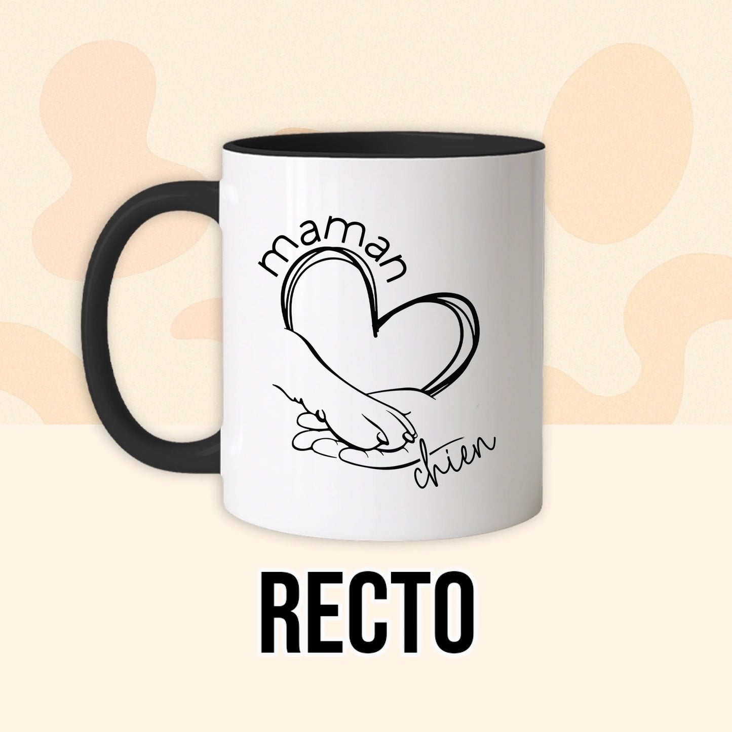 PHOTO PRODUIT TEEINBLUE RECTO MUG NOIR
