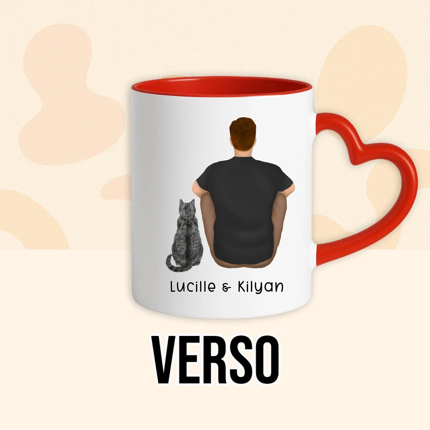 PHOTO PRODUIT TEEINBLUE VERSO MUG ROUGE