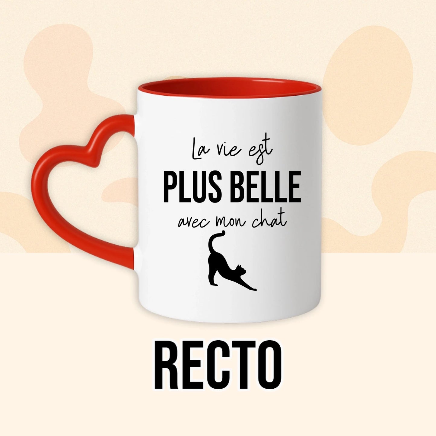PHOTO PRODUIT TEEINBLUE RECTO MUG ROUGE