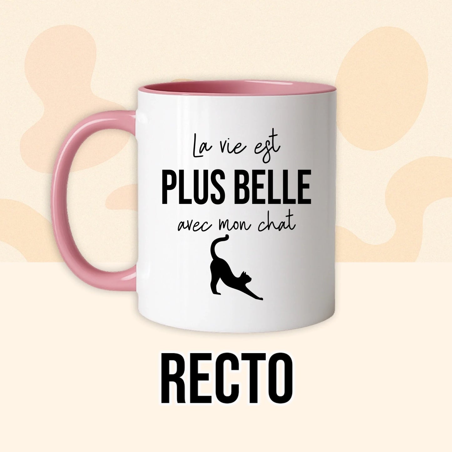 PHOTO PRODUIT TEEINBLUE RECTO MUG ROSE