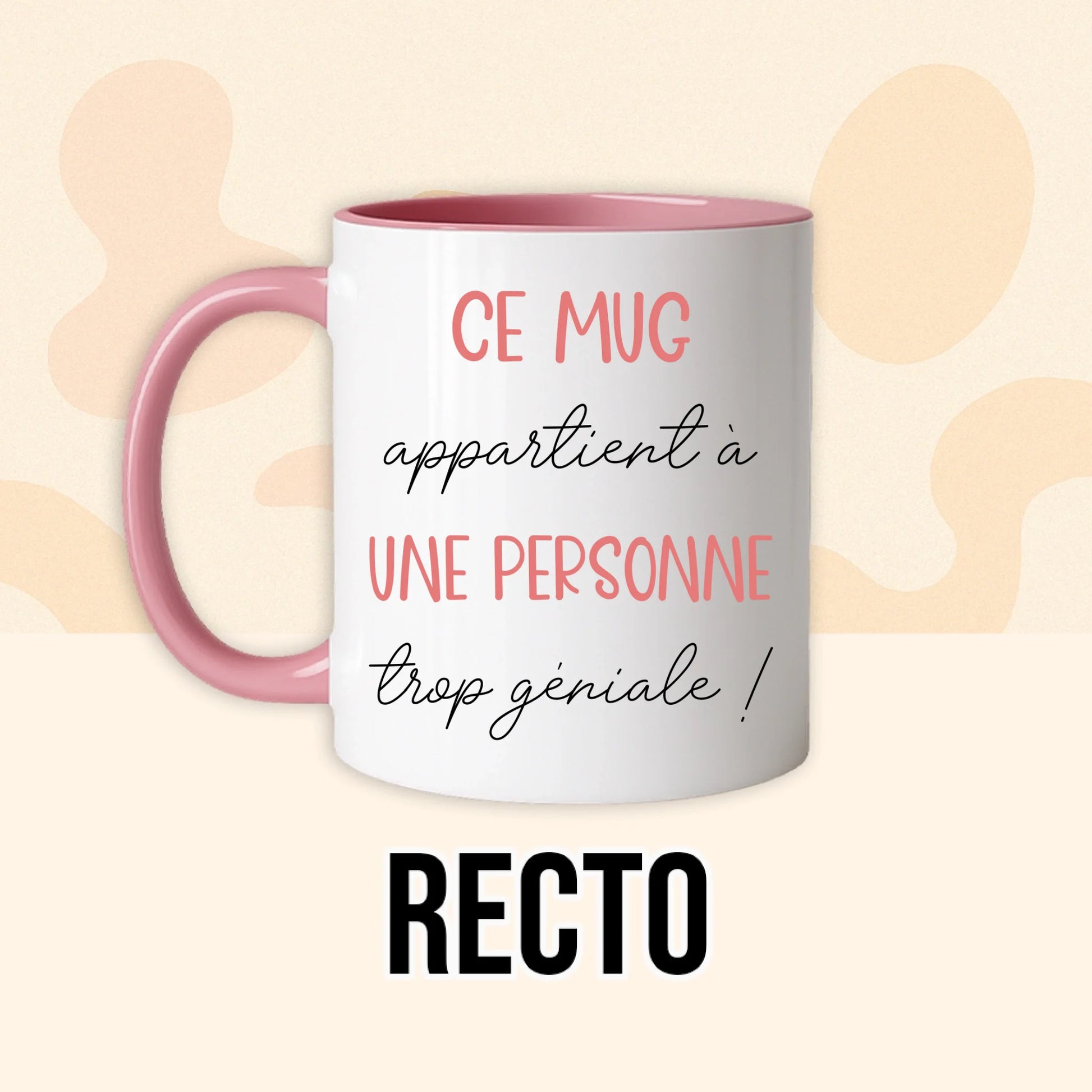 PHOTO PRODUIT TEEINBLUE RECTO MUG ROSE