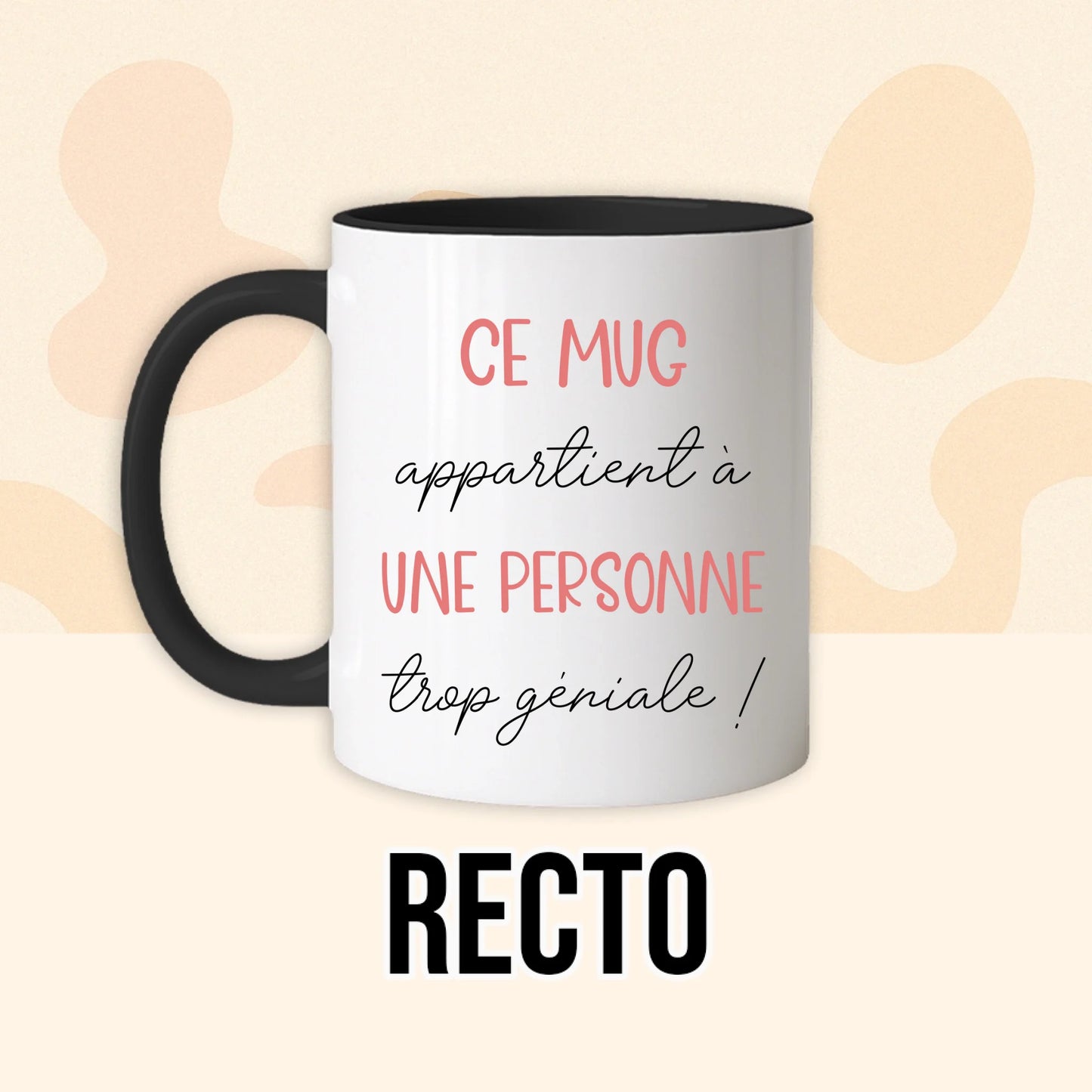 PHOTO PRODUIT TEEINBLUE RECTO MUG NOIR