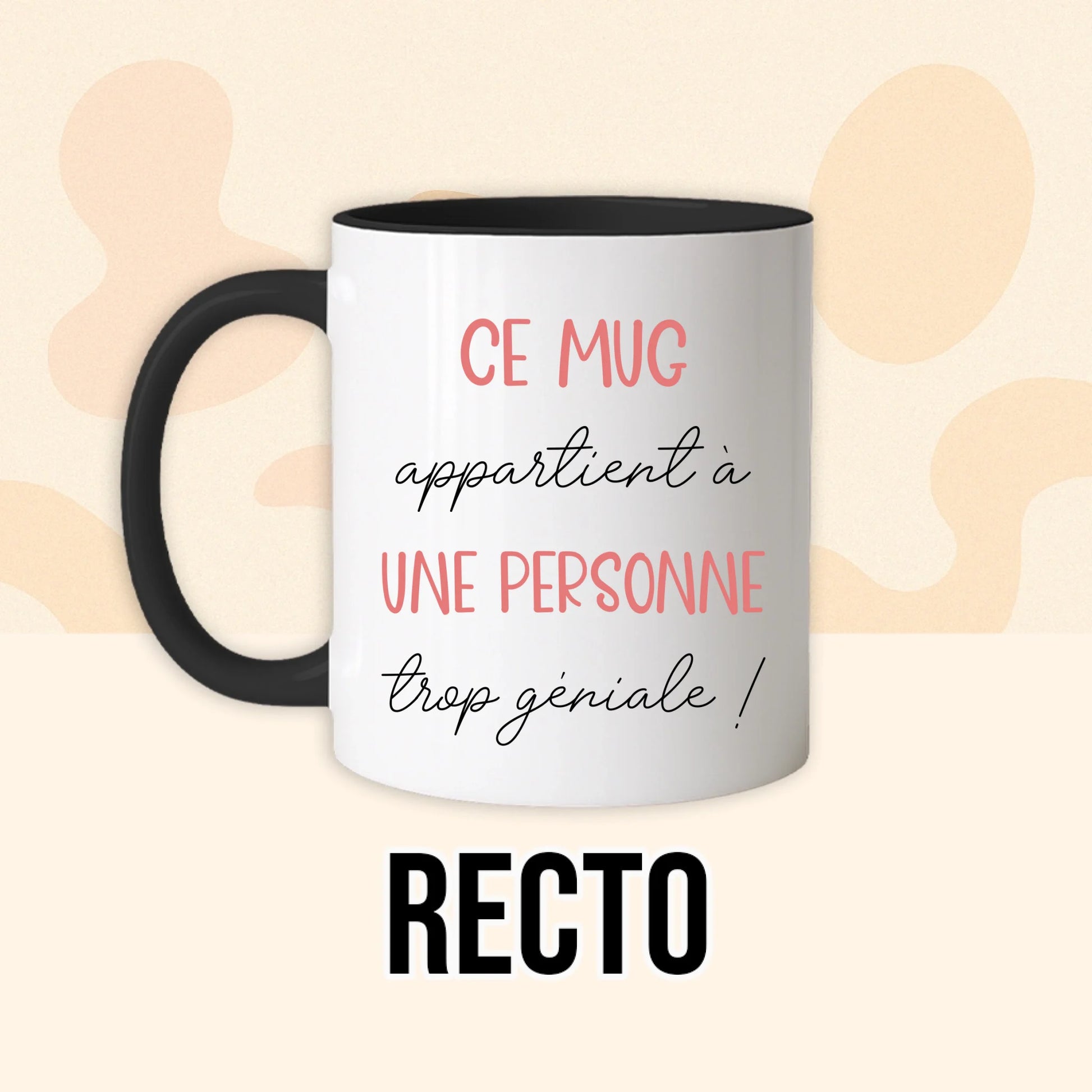 PHOTO PRODUIT TEEINBLUE RECTO MUG NOIR