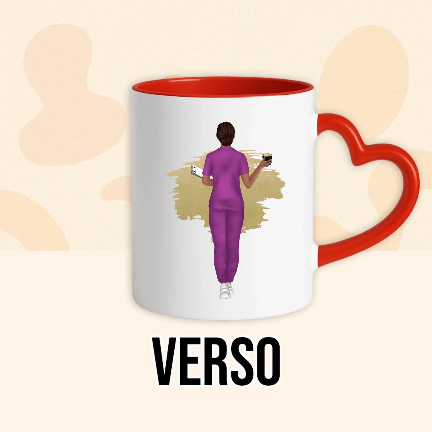 PHOTO PRODUIT TEEINBLUE VERSO MUG ROUGE