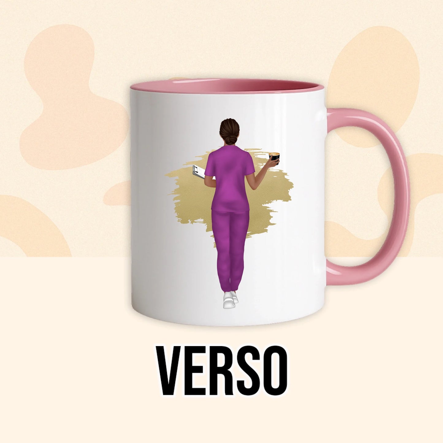 PHOTO PRODUIT TEEINBLUE VERSO MUG ROSE