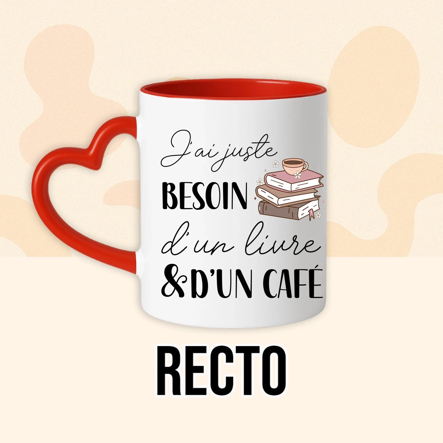 PHOTO PRODUIT TEEINBLUE RECTO MUG ROUGE