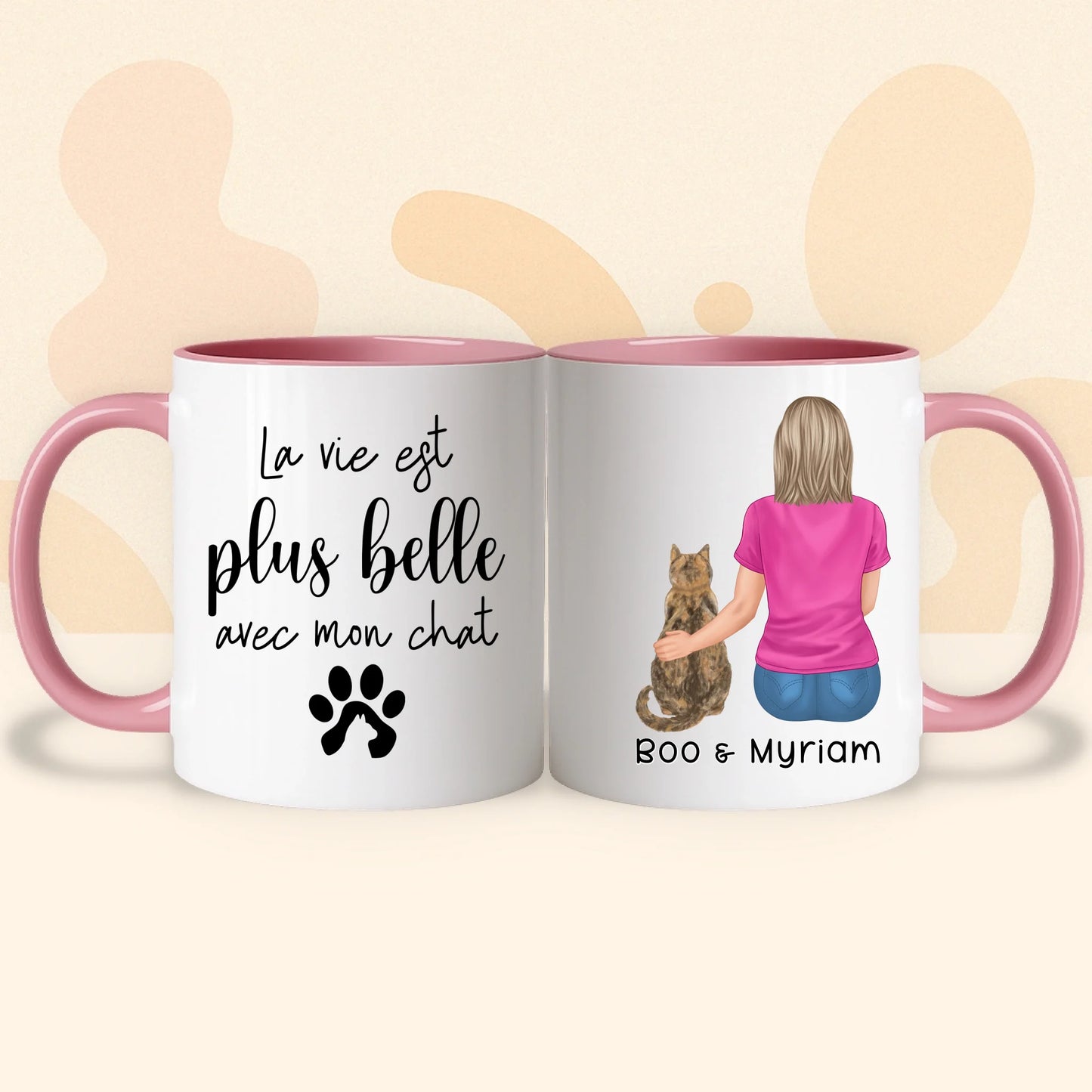 PHOTO PRODUIT TEEINBLUE MUG ROSE 2