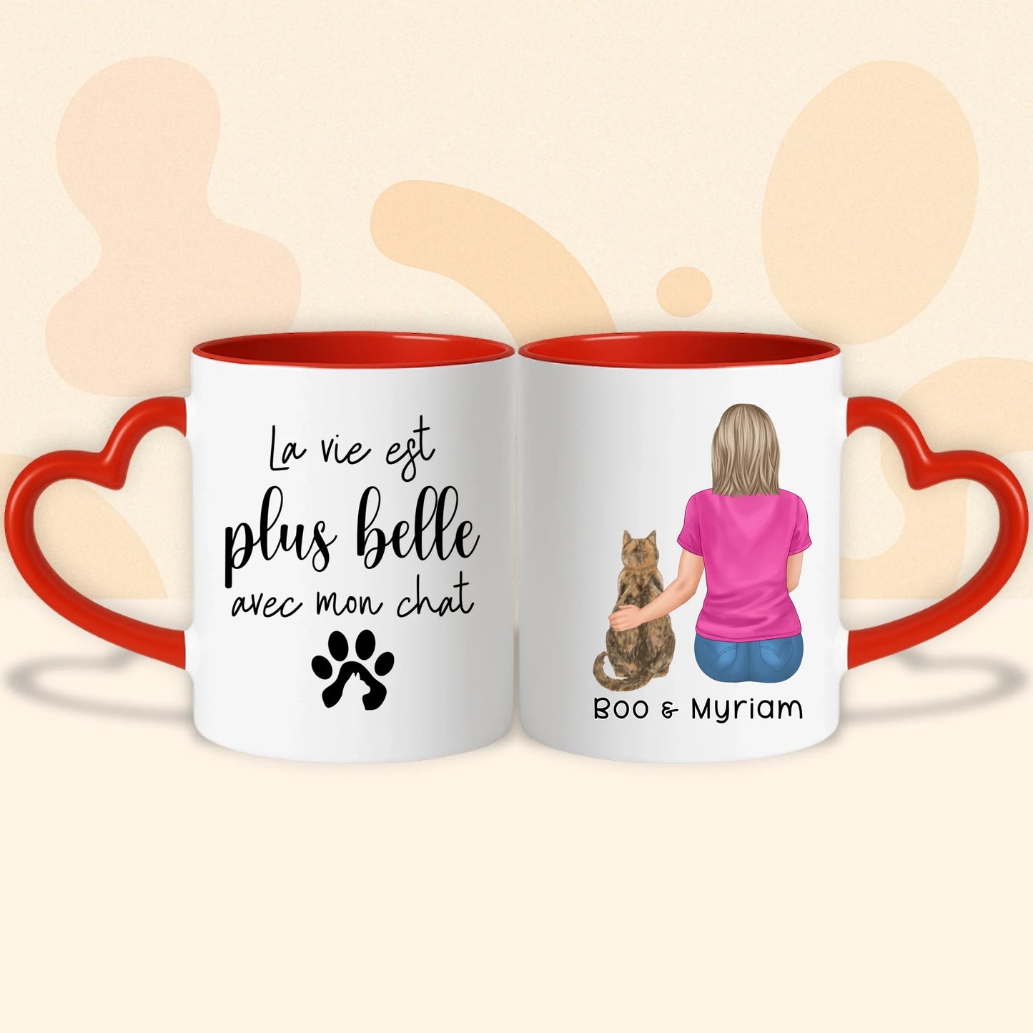 PHOTO PRODUIT TEEINBLUE MUG COEUR ROUGE 2