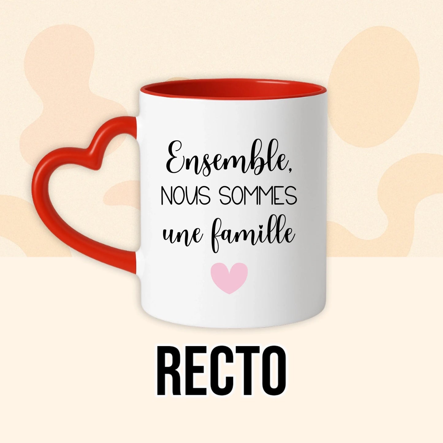 PHOTO PRODUIT TEEINBLUE RECTO MUG ROUGE
