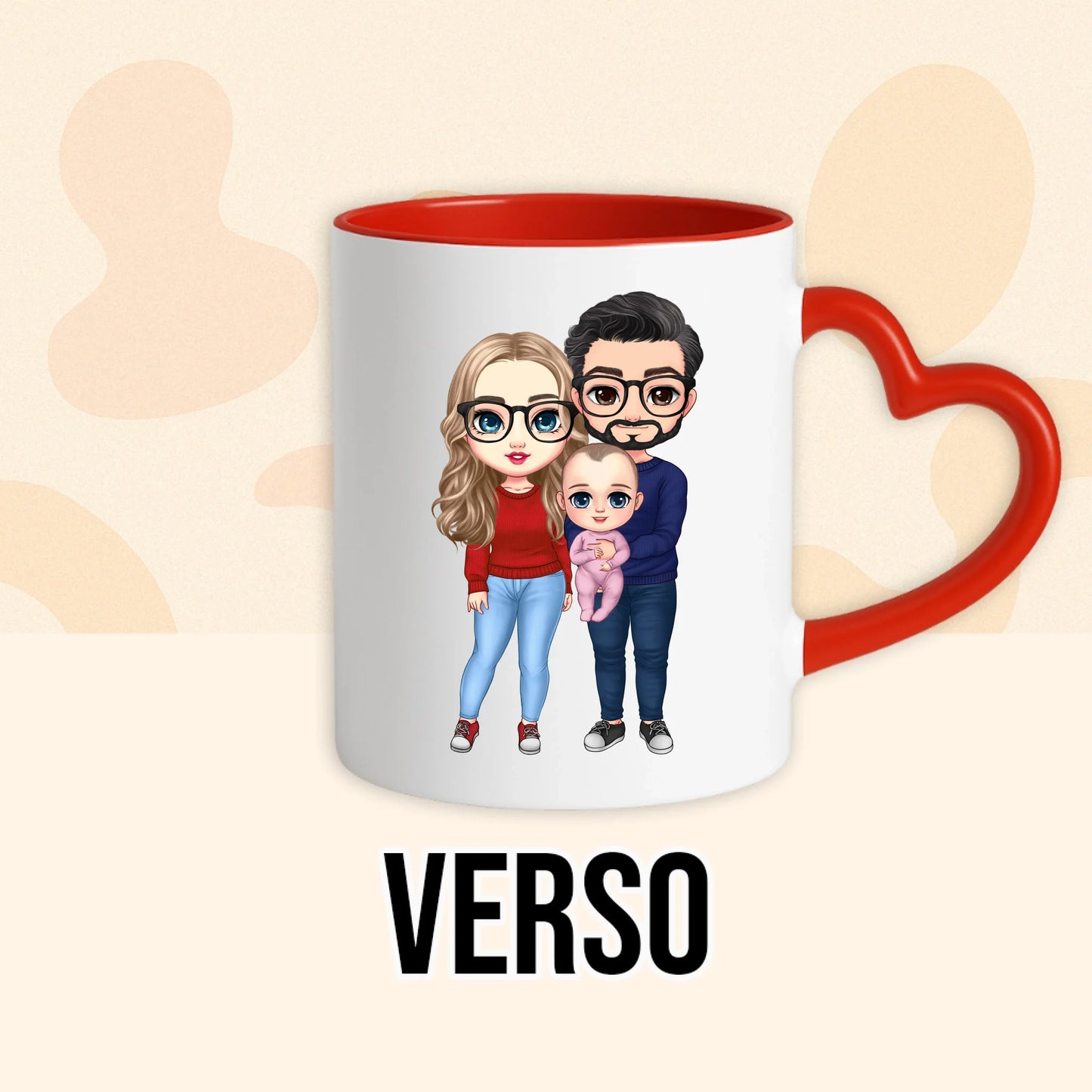 PHOTO PRODUIT TEEINBLUE VERSO MUG ROUGE