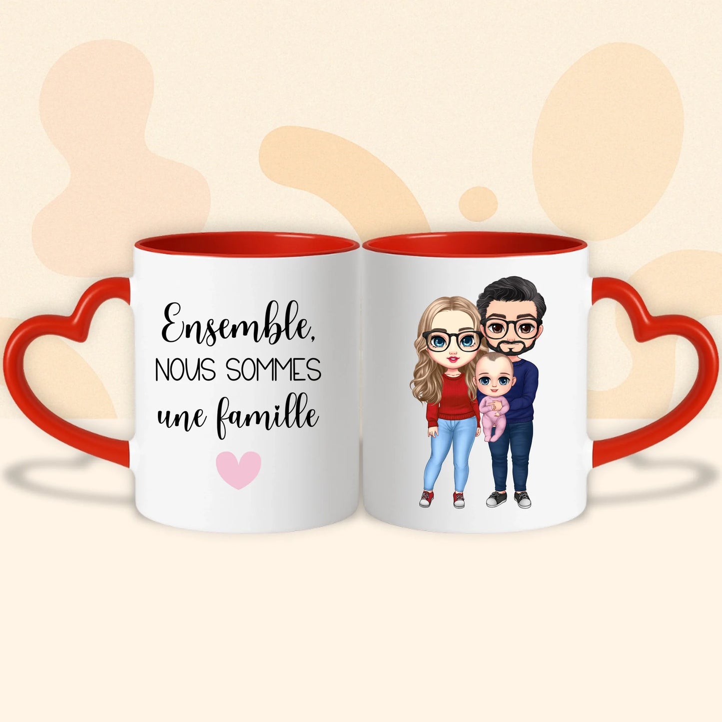 PHOTO PRODUIT TEEINBLUE MUG COEUR ROUGE 2