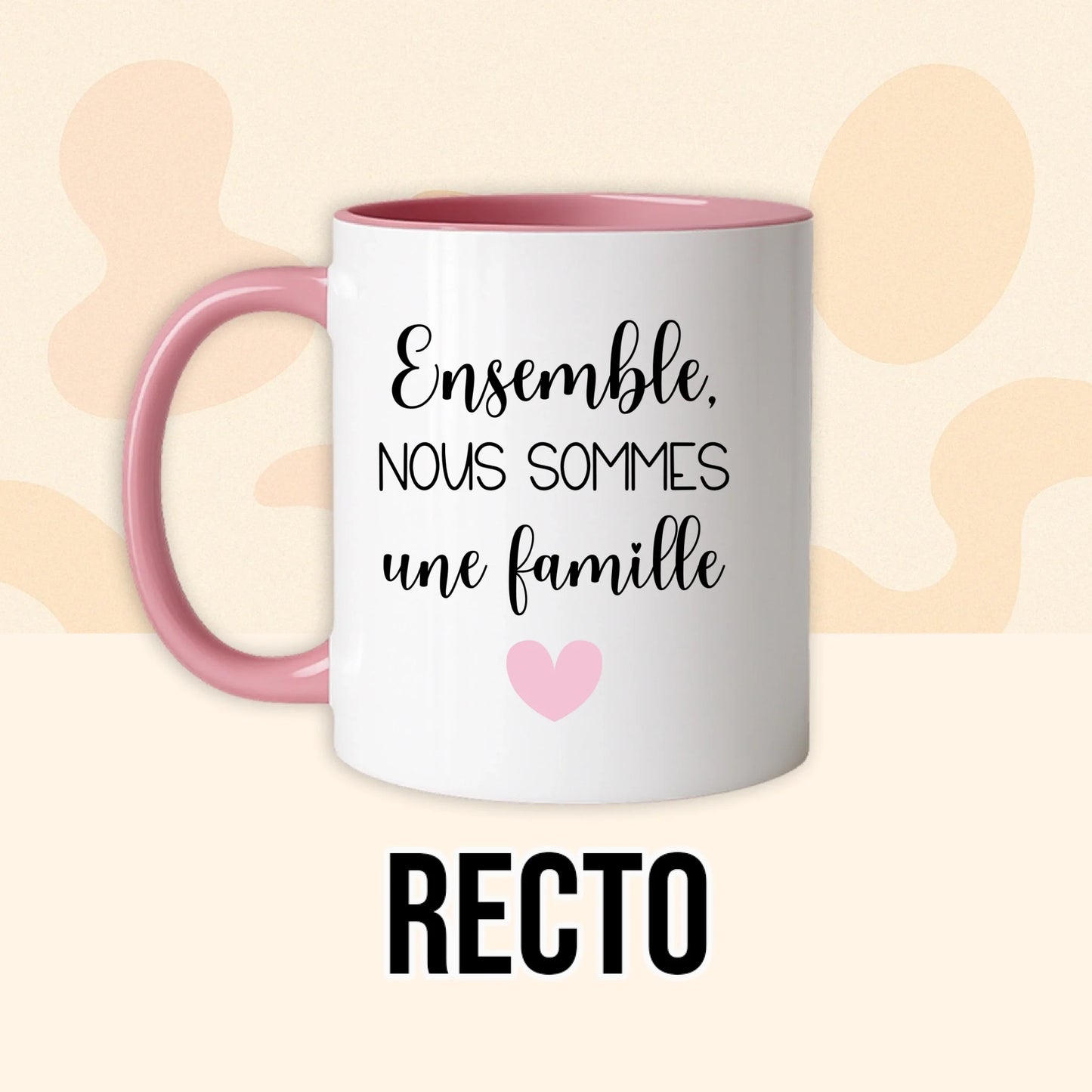PHOTO PRODUIT TEEINBLUE RECTO MUG ROSE