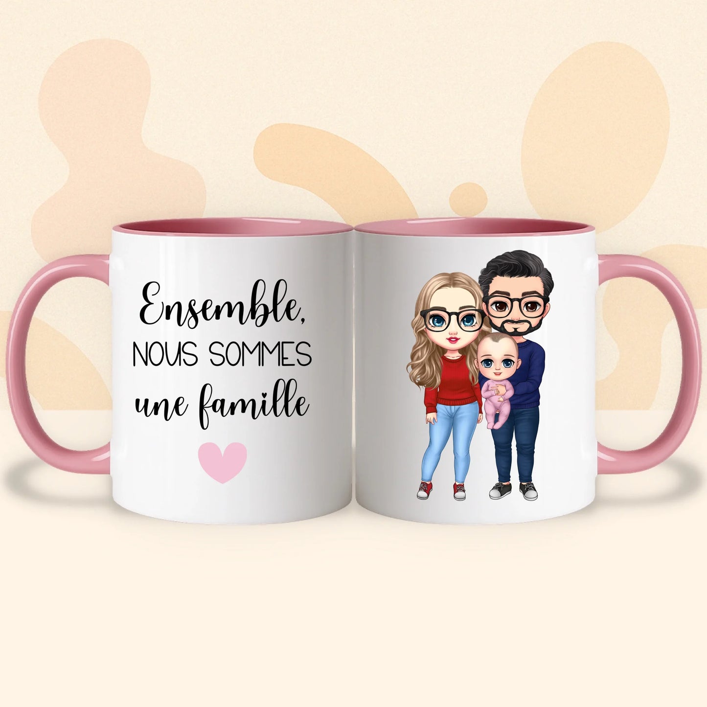 PHOTO PRODUIT TEEINBLUE MUG ROSE 2