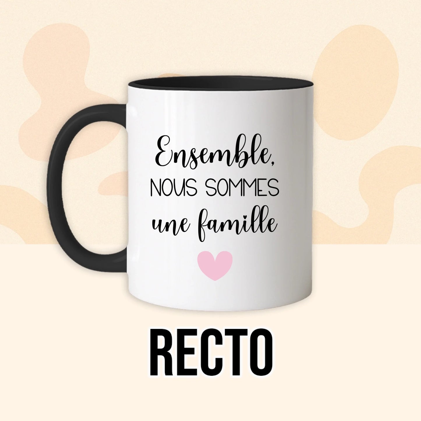 PHOTO PRODUIT TEEINBLUE RECTO MUG NOIR