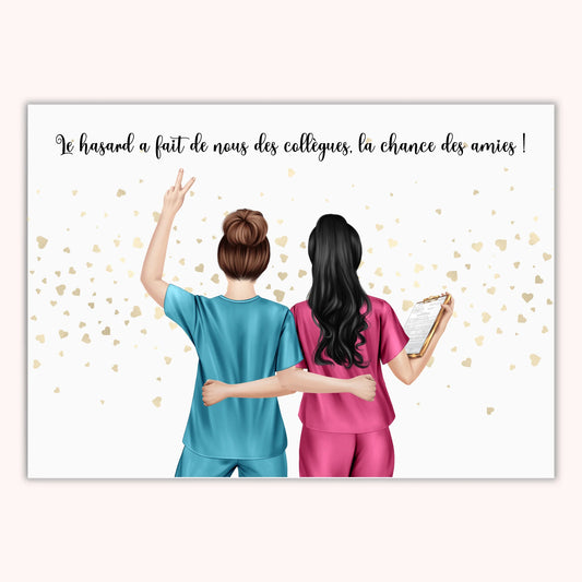 Affiche Personnalisée - Infirmière/Médecin - 2 à 10 personnes