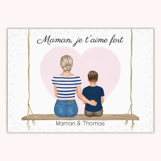 Affiche Personnalisée - Maman et enfants