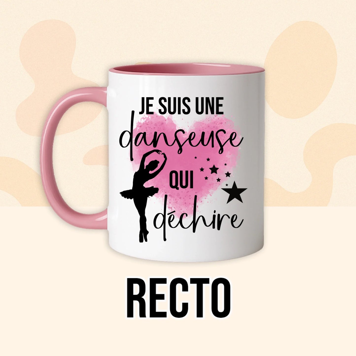 PHOTO PRODUIT TEEINBLUE RECTO MUG ROSE