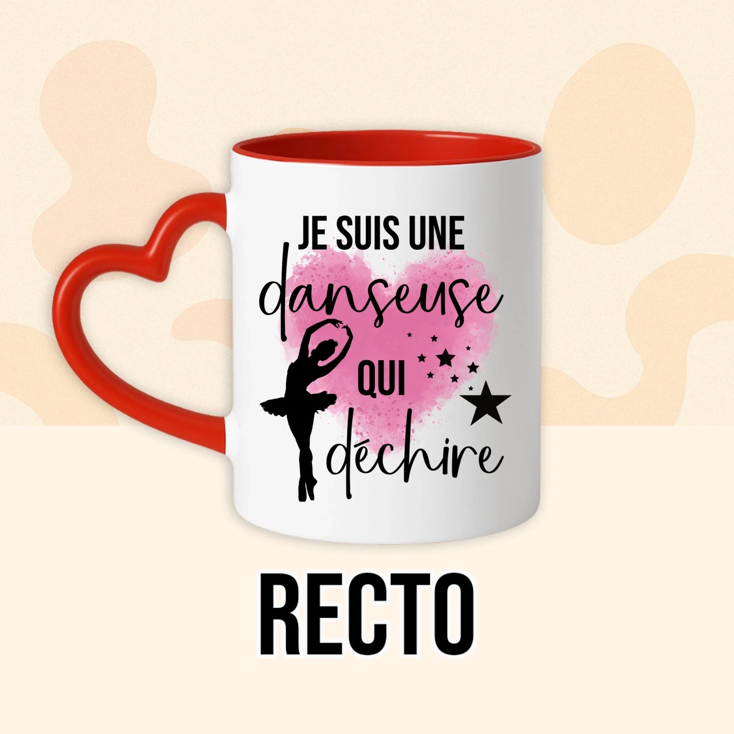 PHOTO PRODUIT TEEINBLUE RECTO MUG ROUGE
