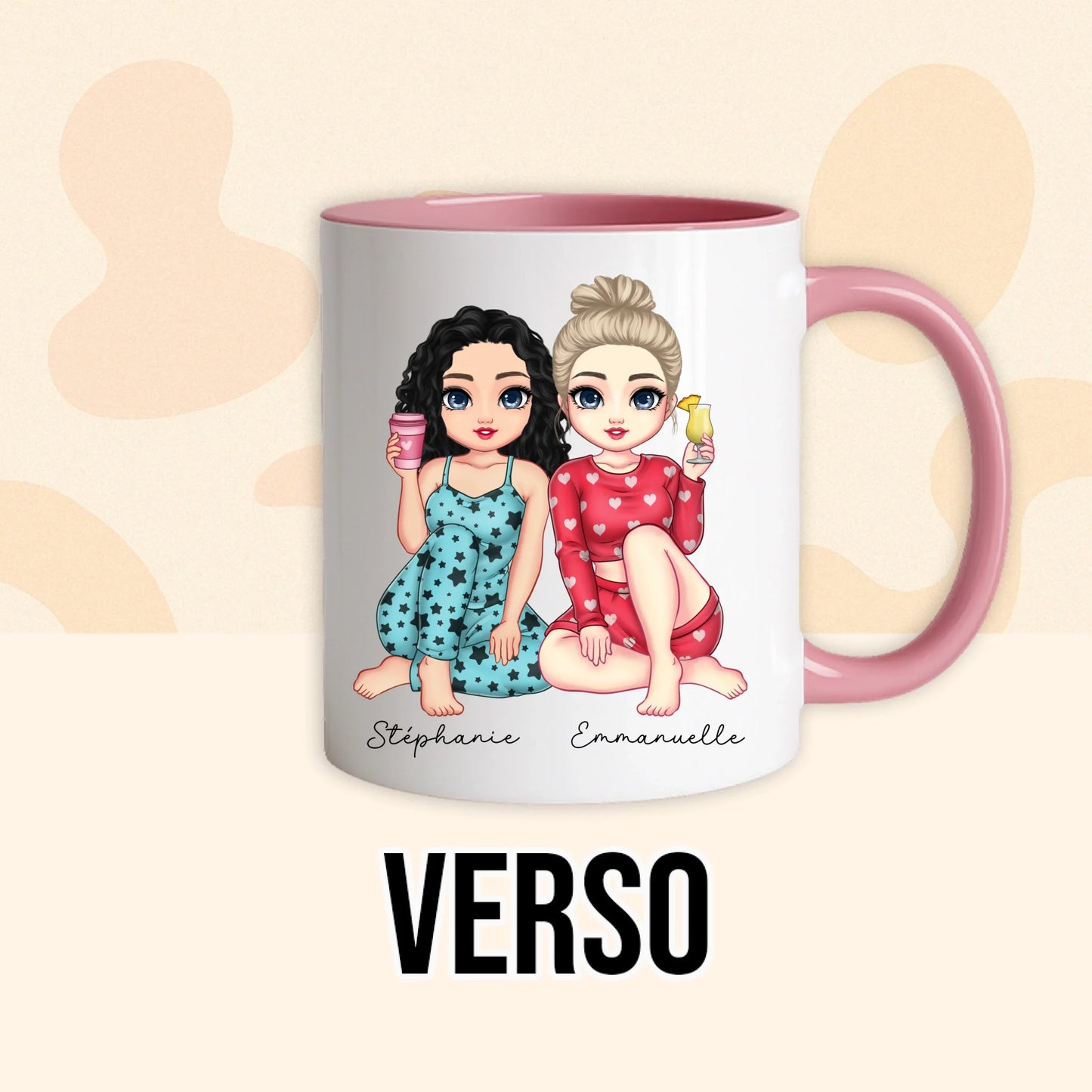 PHOTO PRODUIT TEEINBLUE VERSO MUG ROSE