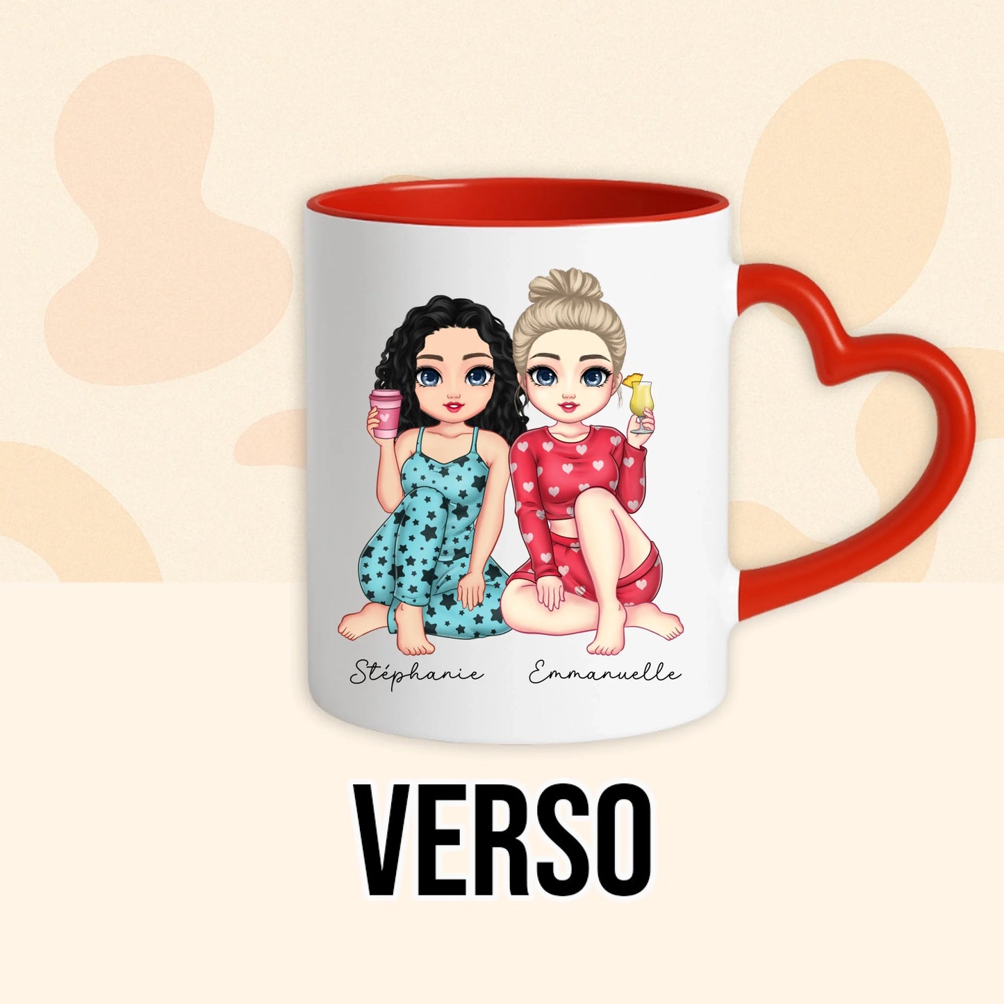 PHOTO PRODUIT TEEINBLUE VERSO MUG ROUGE