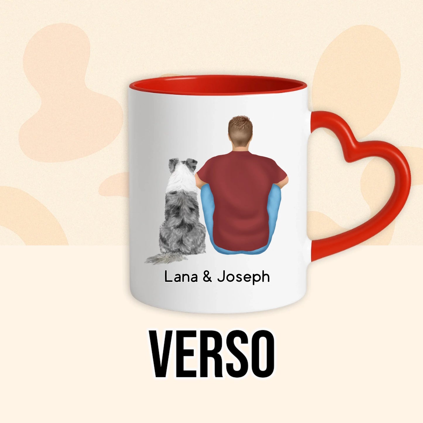 PHOTO PRODUIT TEEINBLUE VERSO MUG ROUGE