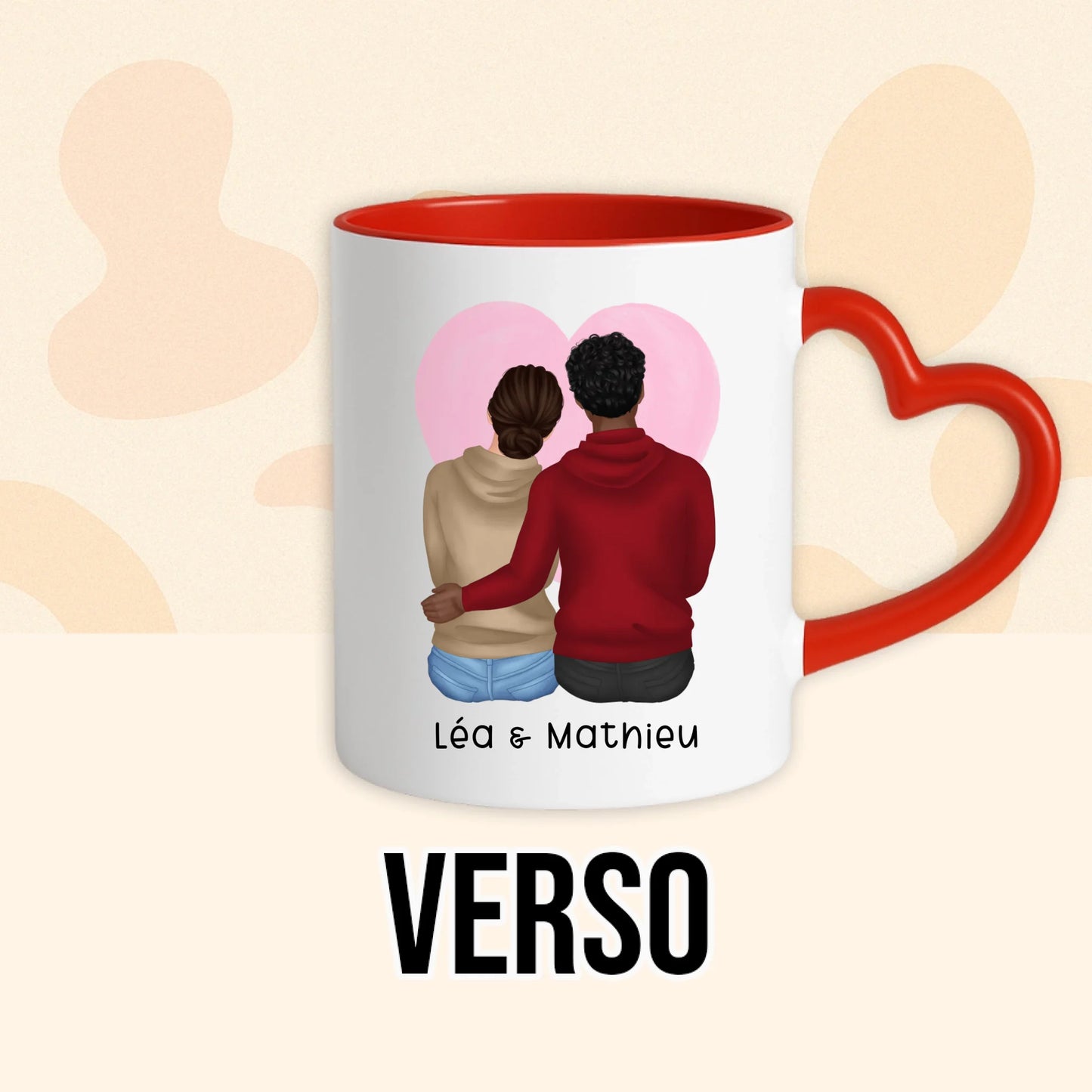 PHOTO PRODUIT TEEINBLUE VERSO MUG ROUGE