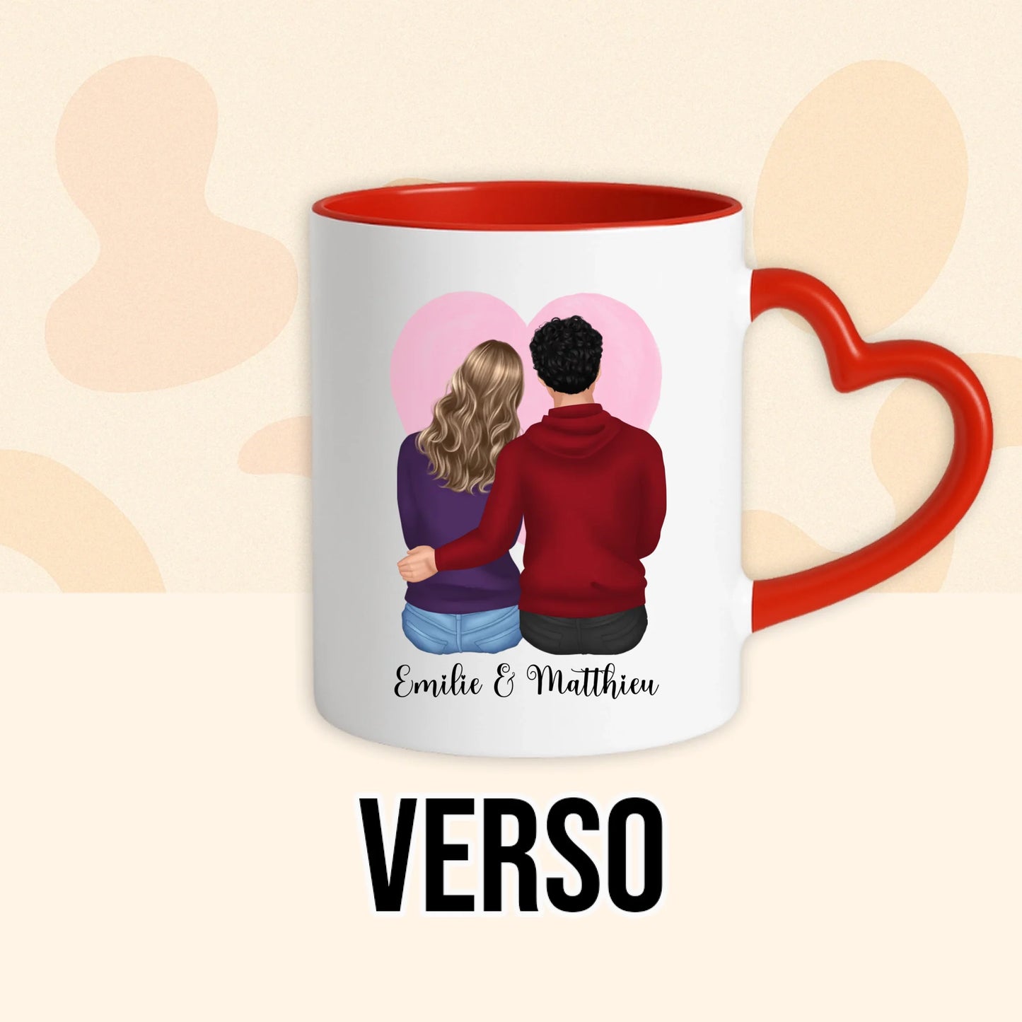 PHOTO PRODUIT TEEINBLUE VERSO MUG ROUGE