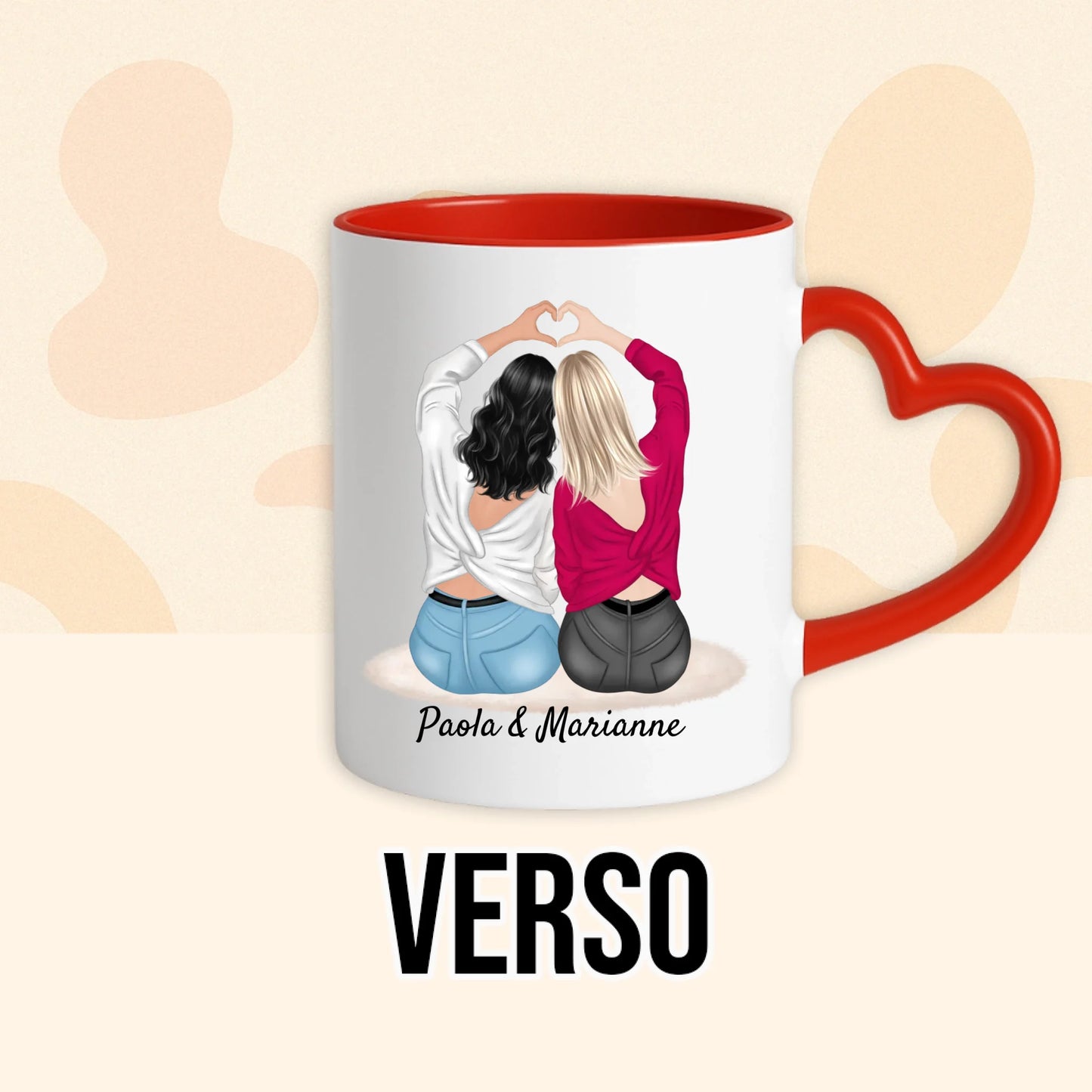 PHOTO PRODUIT TEEINBLUE VERSO MUG ROUGE