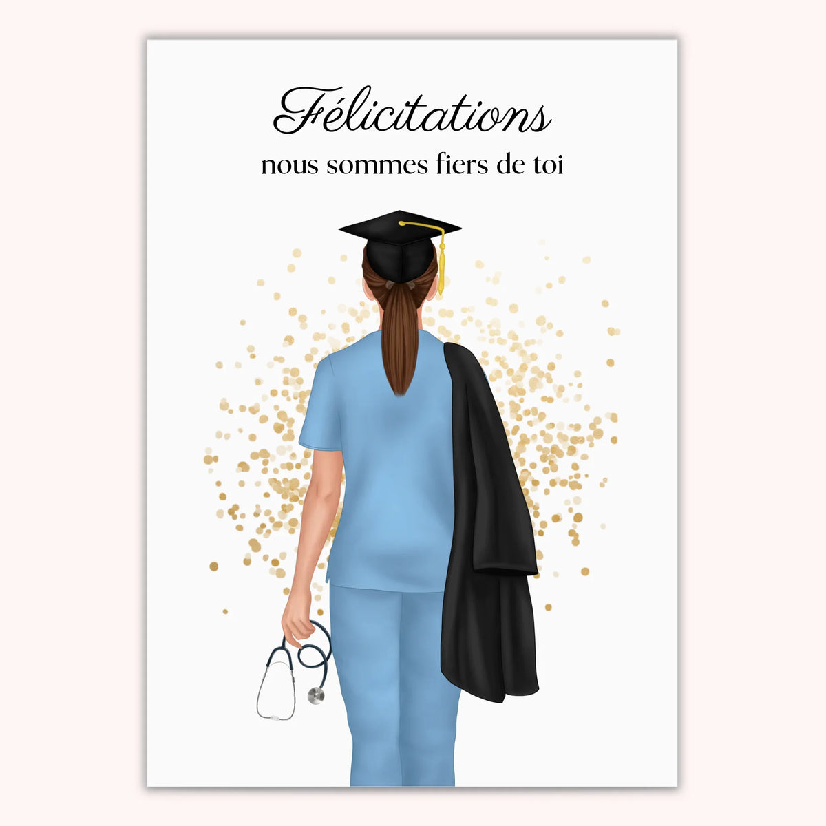 Affiche Personnalisée - Diplôme Médical Femme