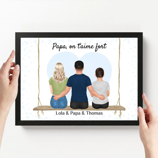 affiche personnalisé paysage avec cadre loofie