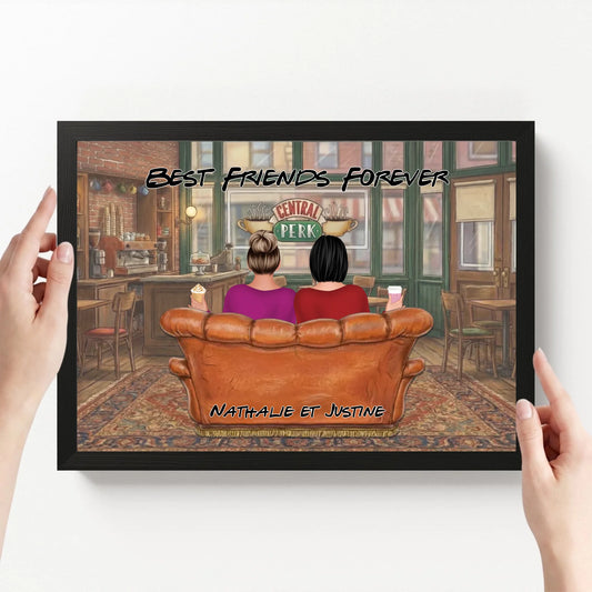 affiche personnalisé paysage avec cadre loofie