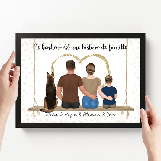 affiche personnalisé paysage avec cadre loofie