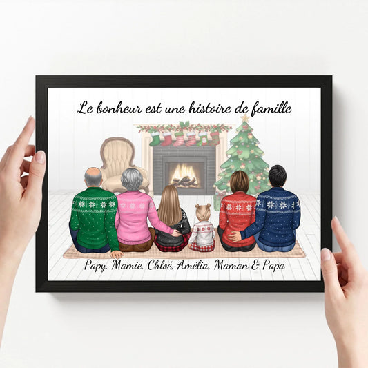 affiche personnalisé paysage avec cadre loofie