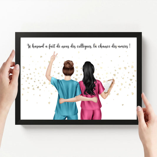 affiche personnalisé paysage avec cadre loofie