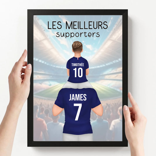 affiche personnalisé portrait avec cadre loofie