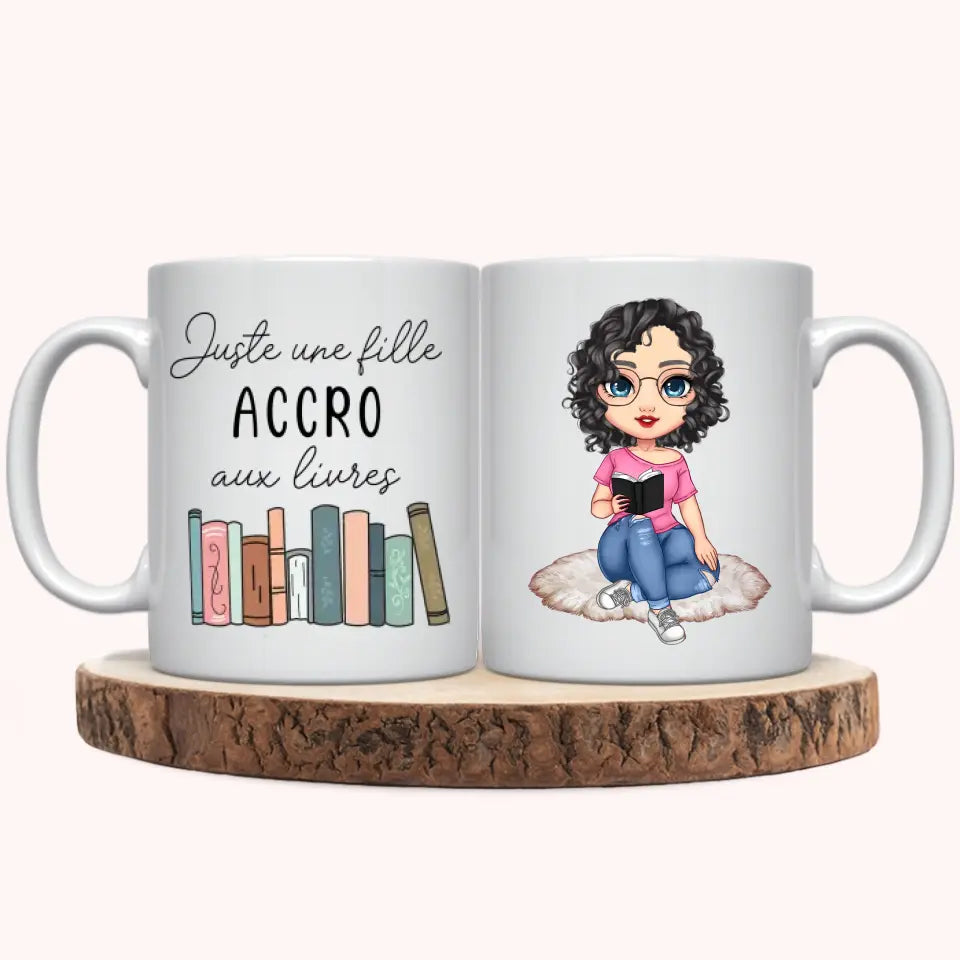 Mug Personnalisé - Amoureuse de la lecture