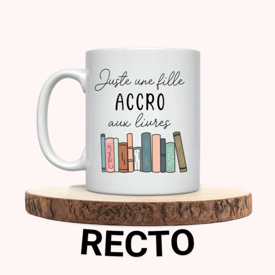 Mug Personnalisé - Amoureuse de la lecture