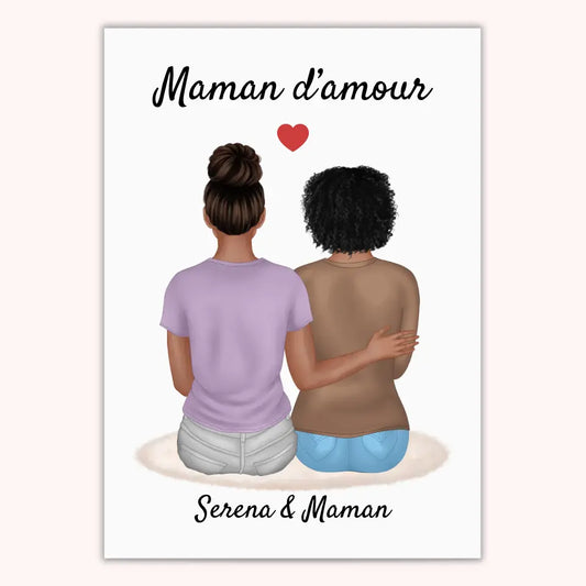 Affiche Personnalisée - Maman et Fille