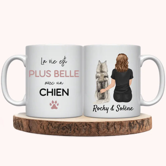 Mug Personnalisé - Femme et Chien