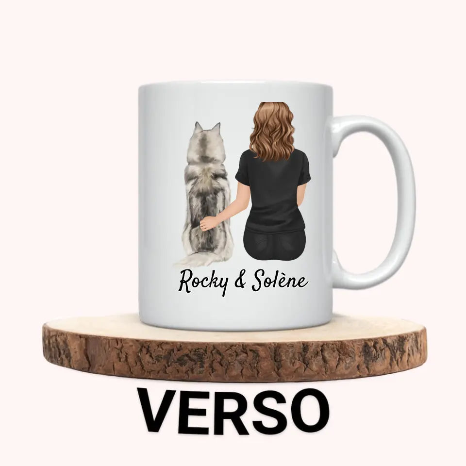 Mug Personnalisé - Femme et Chien