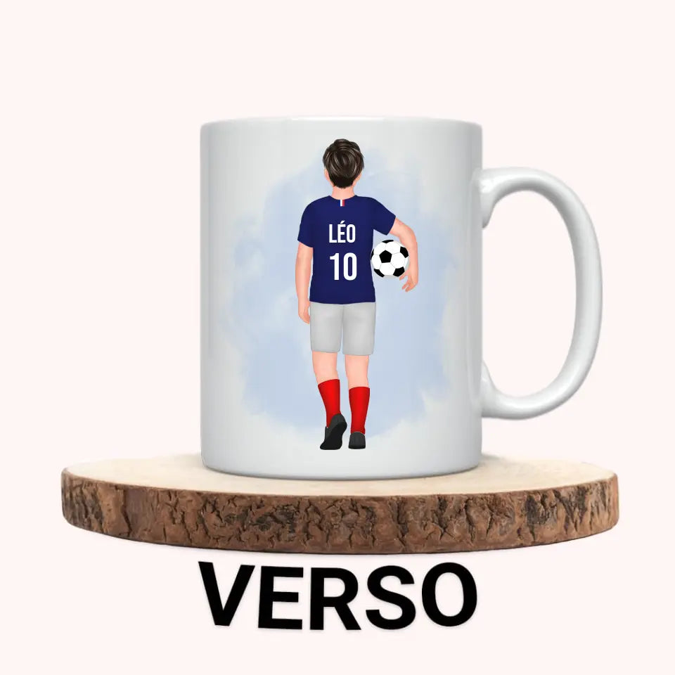 Mug Personnalisé - Garçon Fan de Football